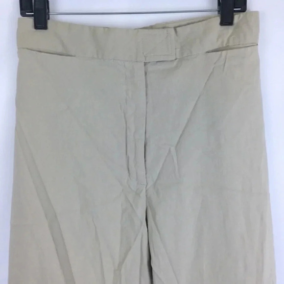 Vintage Avenue Career Pant Flat Front Straight Leg Stretch Beige Plus Size 22W - Picture 4 of 7